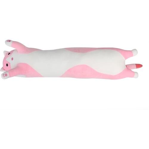 50/70/90cm Stuffed Toys Long Cotton Cute Cat Shape Doll Comfort Plush Toy Soft Sleeping Pillow H88F