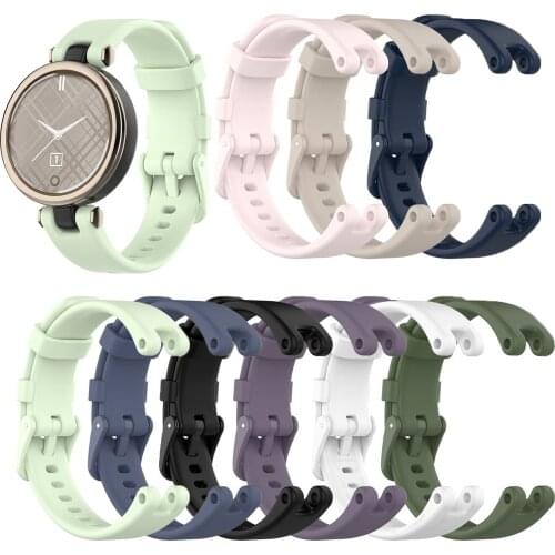 Soft Silicone Sport Band Straps For Garmin Lily Womens Fitness Sport Bracelet Replacement Watchband Smartwatch Accessories