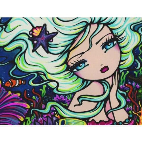 5D DIY Poured Glue Diamond Painting Kits anime Embroidery diamond Scalloped Edge Scenery stitch Wall Art Gift home decor