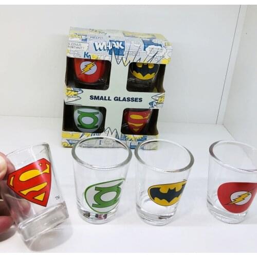 4pcs Suite Glass Mini Wine Cup Beer Red Wine Liquor Cup