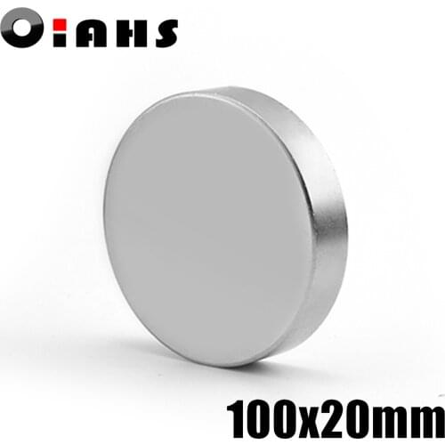 1pcs 100x20mm Super Powerful Strong Bulk Small Round NdFeB Neodymium Disc Magnets Dia 100mm x 20mm N35 Rare Earth NdFeB Magnet