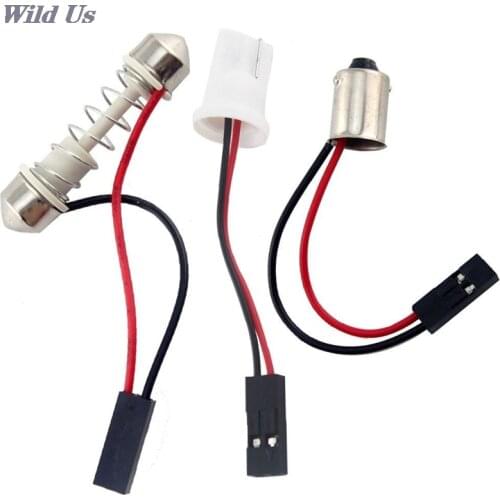 New 12V COB Festoon T10 BA9S C5W Dome Car LED Panel Light 18-LED COB Car Interior Dome Plate lights