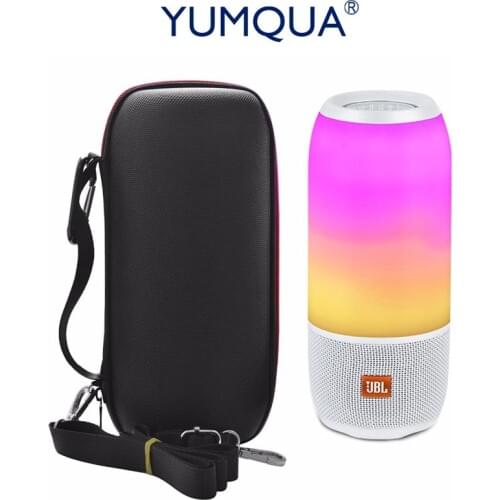 YUMQUA New Case Brand for JBL Pulse 3 Speaker Carrying Storage Case Pouch for JBL Pulse3 Bluetooth Speaker Box Black with Belt