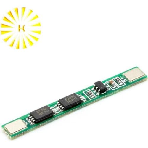 Single-section dual MSO 3.7V lithium battery board for 18650 polymer lithium battery pack