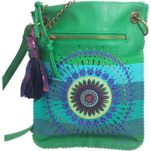 Factory direct sale Spain .wholesale Original Spain .laugiseD Womens Bag Retro Tassel Wild Hollow Fashion Messenger Bag Should