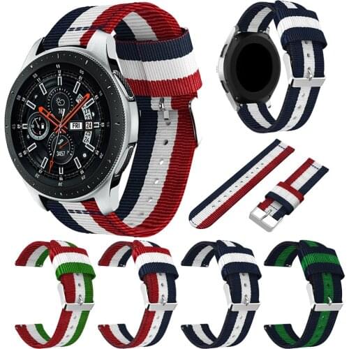 22mm wachband For Samsung Galaxy Watch Active nylon Sport Band For samsung Galaxy watch 46mm strap For Samsung Galaxy Watch 42mm