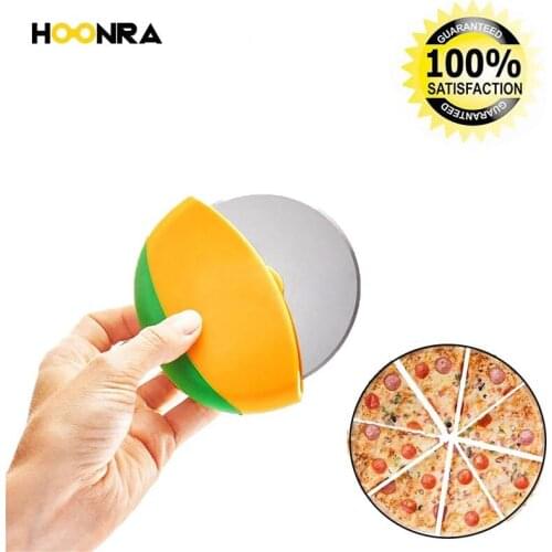 HOONRA Pizza Cutter Wheel Dough Roller Pizza Knife Cutter Stainless Steel Cutter For Pizza Pies Waffles And Dough Cookie