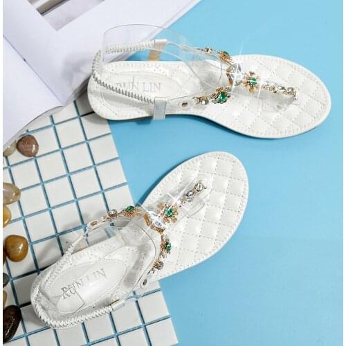 2020 New Summer Fashion Open-Toe Sandals Casual Wedge Clamp Ear Wedge Shoes