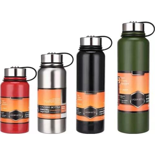 Stainless Steel Sports Motivational Vacuum Bottle Leak Proof Custom Logo