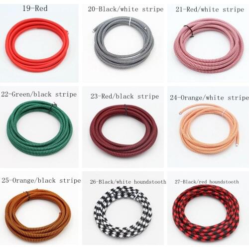 2m 3m 5m 10m long 2 core 0.75mm2 Textile Covered Cable Fabric Braided Electrical Wire Vintage Light Cords