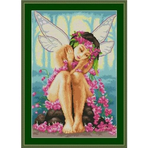 Forest elf patterns Counted Cross Stitch 11CT 14CT 18CT DIY Chinese Cross Stitch Kits Embroidery Needlework Sets home decor