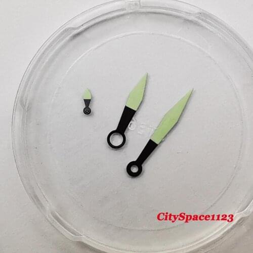 Green Luminous Watch Hands Fit ETA 6497,6498 ST36 Hand Winding Movement Watches