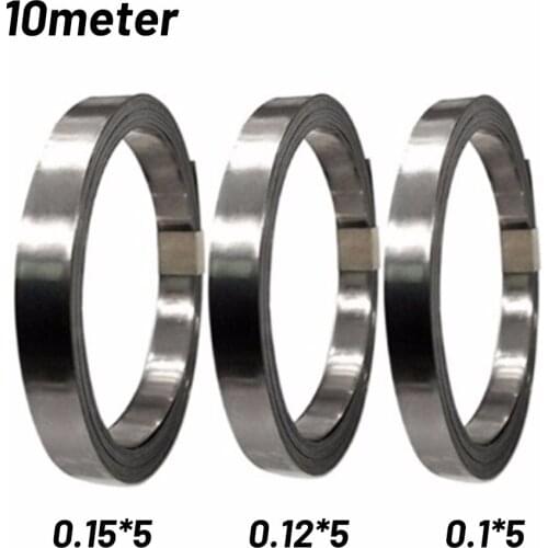10m 0.1/0.12/0.15mm 5mm Nickel Strip Li-ion Battery Nickel Sheet Plated Steel Belt Strip Cell Spot Welding For 18650spot Welding