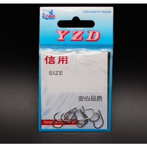YZD 10PCS Fly Fishing Hooks 8# Fly Hooks Fishing Trout Salmon Dry Flies Fish Hook