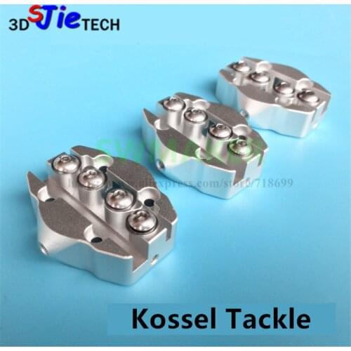 3pcs Kossel Delta Mini Slide Effector 2017 Newest Design Updaded all metal M3 Tackle Mini Carriage Pulley Slider for 3D Printer