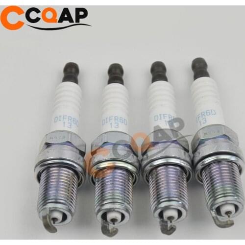 4pcs 12290-RB0-J11 Double Iridium Spark Plug fit for Honda CR-Z 1.5L 2011 2012 2013 2014 2015 2016 12290RB0J11 DIFR6D13 94167