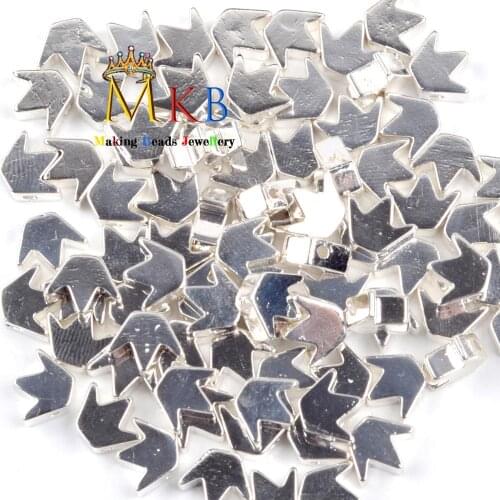 8mm Natural Silver Plated Hematite Crown Stone Beads For Jewelry Making Charm Diy Bracelet Earring Jewellery Perles Accessories