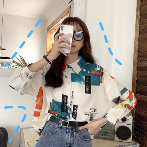 Blouse Women Shirt Spring and Autumn 2021 Loose Spring and Autumn Long-Sleeve Womens Top Shirt Blusas Ropa De Mujer