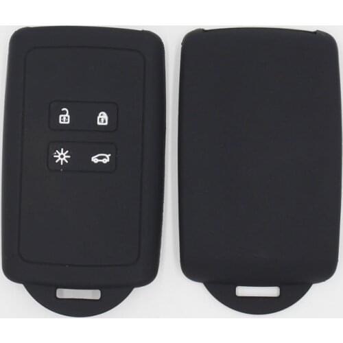 4 Button Remote Shell Key Cover for Renault Sandero Stepway Logan 2 Case Silicone Key Holder Keychain Protection 2020 2019 2021