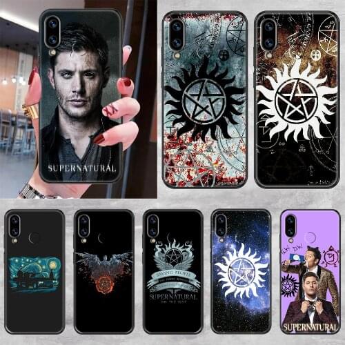 Supernatural Phone case For Huawei Honor 6 7 8 9 10 10i 20 A C X Lite Pro Play black trend coque silicone Etui tpu bumper soft