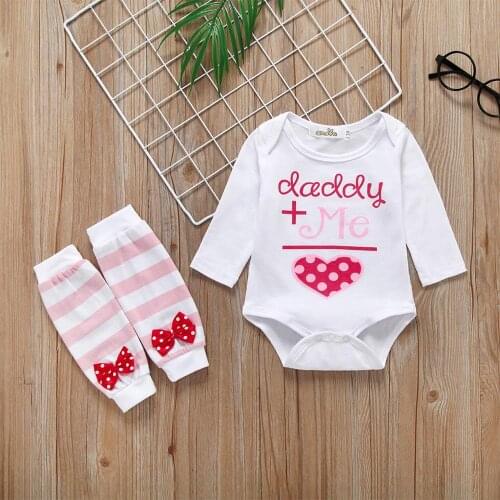2020 TALLOLY hot selling baby girl one-piece romper bowknot foot cover set letter printing girls one-piece romper