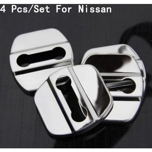 Door Lock Cover Stainless Steel Modification Only For Nissan/LIVINA/TIIDA/SYLPHY/SUNNY/Murano/MARCH/TEANA/Bulebird/GENISS