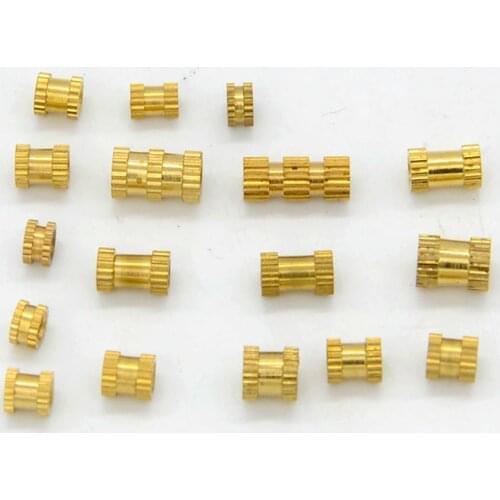 LOT 20 M4*0.7 M5*0.8 M6*1.0 M8*1.25 Metric Threaded Brass Knurl Nuts Fasteners