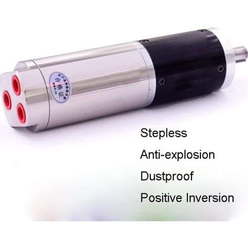 Micro Pneumatic Motor Large 52mm Torque Positive Inversion Explosion-proof Powerful 500W Mini Air Motor Stepless High Precision
