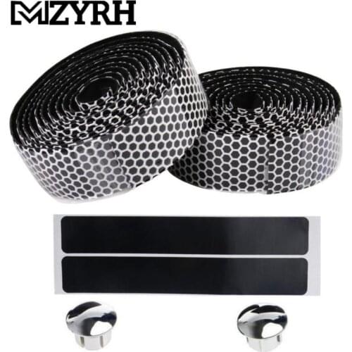 MZYRH Road Bike Handlebar Tape Bike Accessories 1 Pair Cycling Soft PU EVA Anti-Slip Bicycle Bar Tape Bycicle Accessories