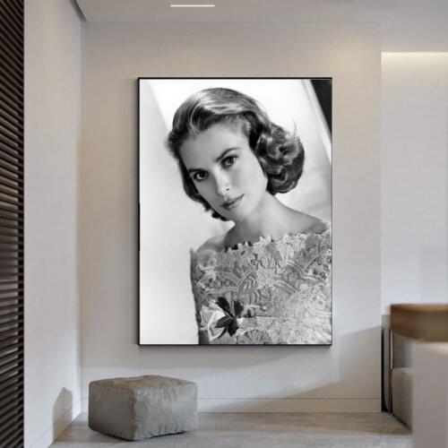 Wall Art Grace Kelly Home Decor Hd Print Modular Pictures Posters Beautiful Lady Canvas Painting For Bedroom Artwork No Frame