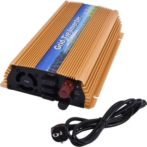 New Arrival Input 22-50VDC 1000W Solar Grid Tie Gold Inverter WV1000W with MPPT Output 90-140V/180-260V 110VAC/220VAC 50hz/60hz
