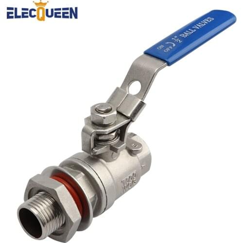 New Weldless Quick Disconnect Kettle Valve Kit, 1/2" Quick Disconnect ,Long Locking Handle, Stainless Steel Sanitary Ball Valve