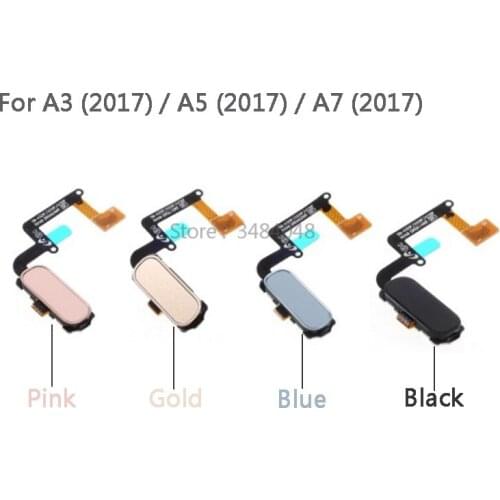 OEM Touch ID Fingerprint Sensor Home Return Key Menu Button Flex Cable For Samsung Galaxy A3 A320 / A5 A520 / A7 (2017) A720