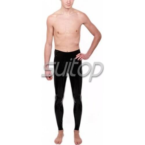 Suitop latex tight leggings for male