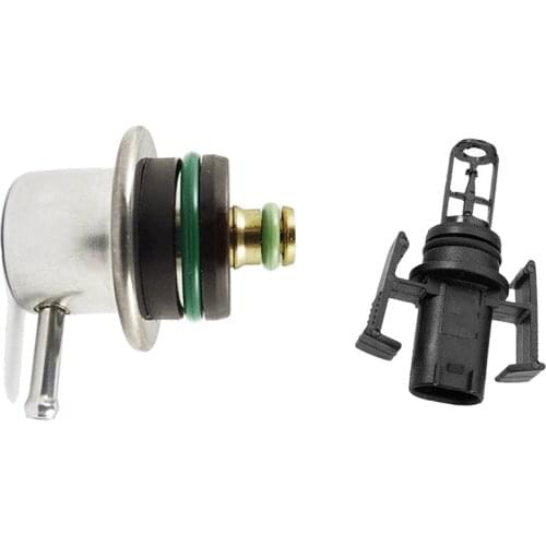 1 Pcs Fuel Pressure Regulator & 1 Pcs Car Intake Air Charge Temperature Sensor For Mercedes