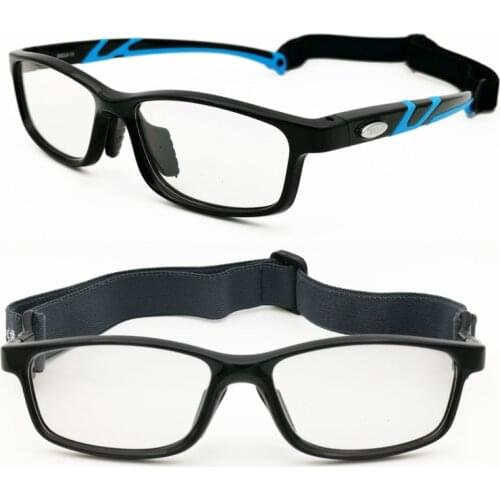 SL021 TR90 sporting prescription glasses light weight square sportss eyeglasses with 2 elastic straps sporter eyewear