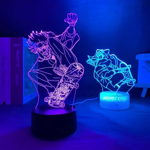 Anime SK8 The Infinity Reki X Langa for Bedroom Decor Led Light Night Light Kids Brithday Gift Manga Room Desk 3d Lamp