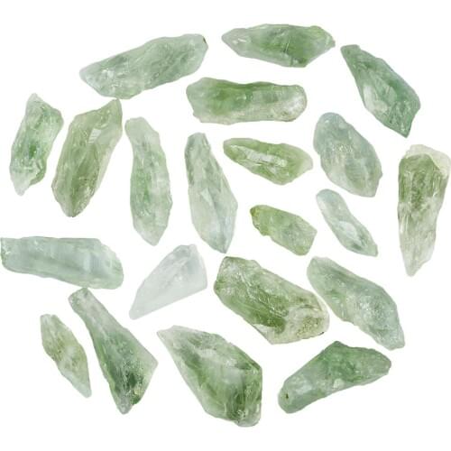 TUMBEELLUWA 1Lot (230g) Natural Green Crystal Raw Rough Irregular Stone Mineral Specimen