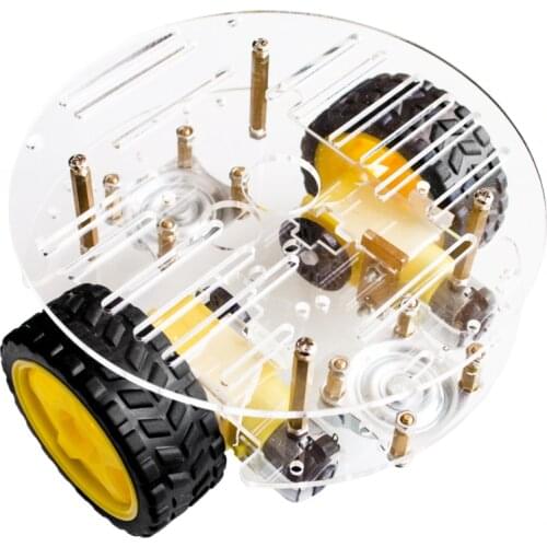 Smart car chassis 2wd / robot tracing strong magnetic motor car rt-4 / avoidance car with code disk for arduino