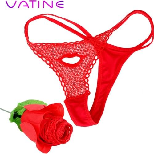 VATINE G String Womens Panties Womens Underwear Gift For Friend Roses Shape Lace Lingerie Novel Design Lady Sexy Thongs