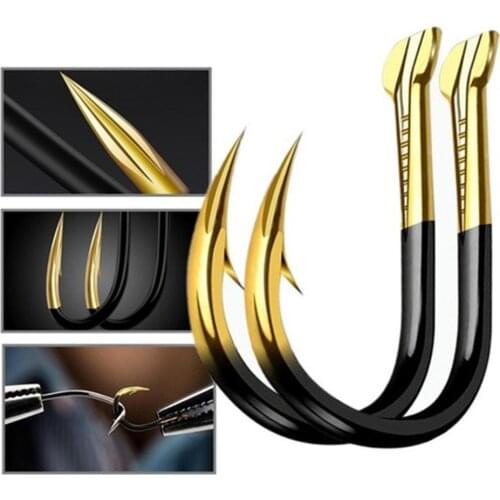 10Pcs Iron Barbed Outdoor Fishing Hooks Bait Holder Fish Tackle Accessories