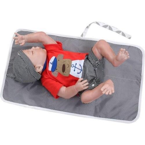 100pcs Baby Nappy Changing Pad Print Cotton Waterproof Ecologic Diaper Travel Mat Pockets Travel Urine Washable Pad