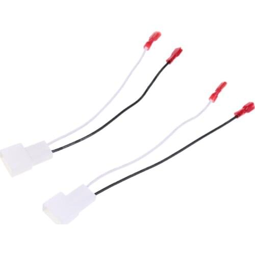 2x Car Radio Audio Stereo SPEAKER Wire Harness Adapter For 1987-2013 Toyota