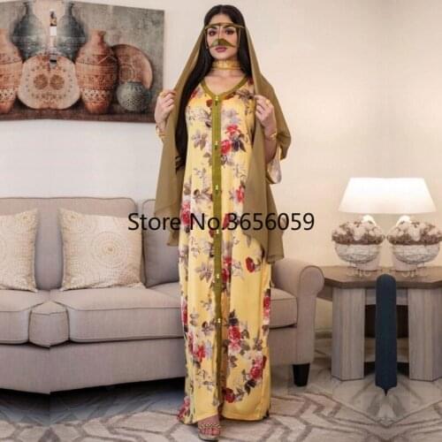 2021 African Long Dresses For Women Africa Clothing African Design Bazin Flare Sleeve Pleated Dashiki Maxi Dress Africa Clothing