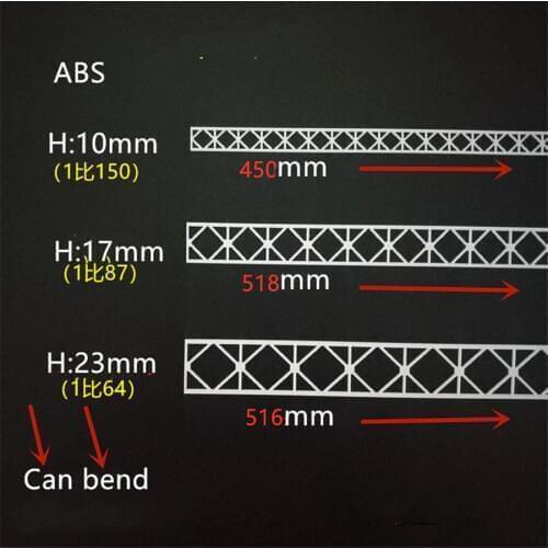 8pcs/lot Train Sand Table Scene Bridge Steel Beam Truss Model Material Ho Scale For Train Layout