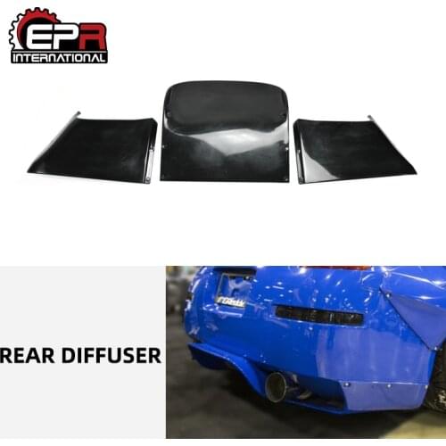 Car Accessories For Nissan 350Z FRP Fiber Glass RB Style Rear Diffuser 3pcs Fiberglass Bumper Under Panel Tuning Splitter Trim