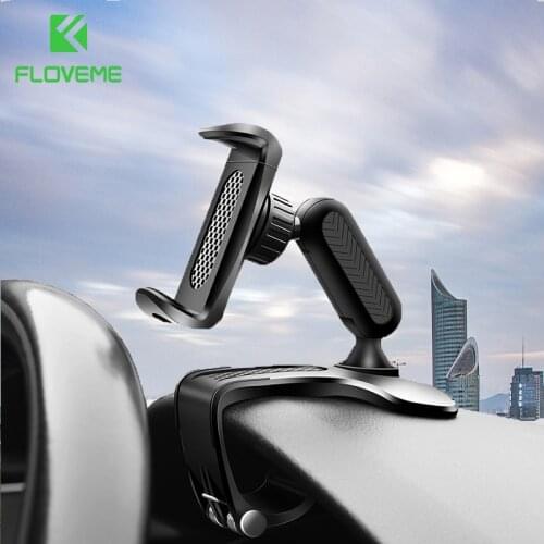 FLOVEME New Dashboard Upgrade Car Phone Holder 360 Rotation Car Mount Holder for iPhone Xiaomi Huawei P40 Phone Bracket in Car