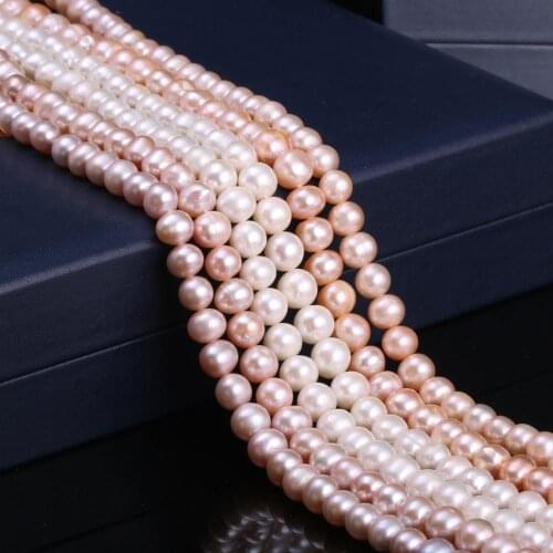 Hot Sale Natural Freshwater Pearl Potato-Shaped Loose Beads 7-8 Mm For Jewelry Making DIY Bracelet Earring Necklace Accessory