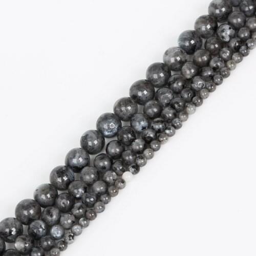 Grade A Aura Rainbow Moonstone beads stone Black Moon Stone Round Loose Beads for jewelry 4/6/8/10/12mm 15.5inch Full Strand