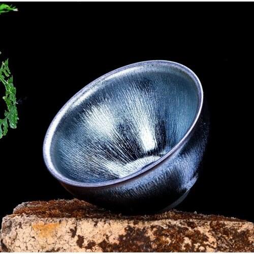 Build lamp cup jianyang build kilns of silvery beam mouth tea masters cup ceramic tea set kung fu tea cups